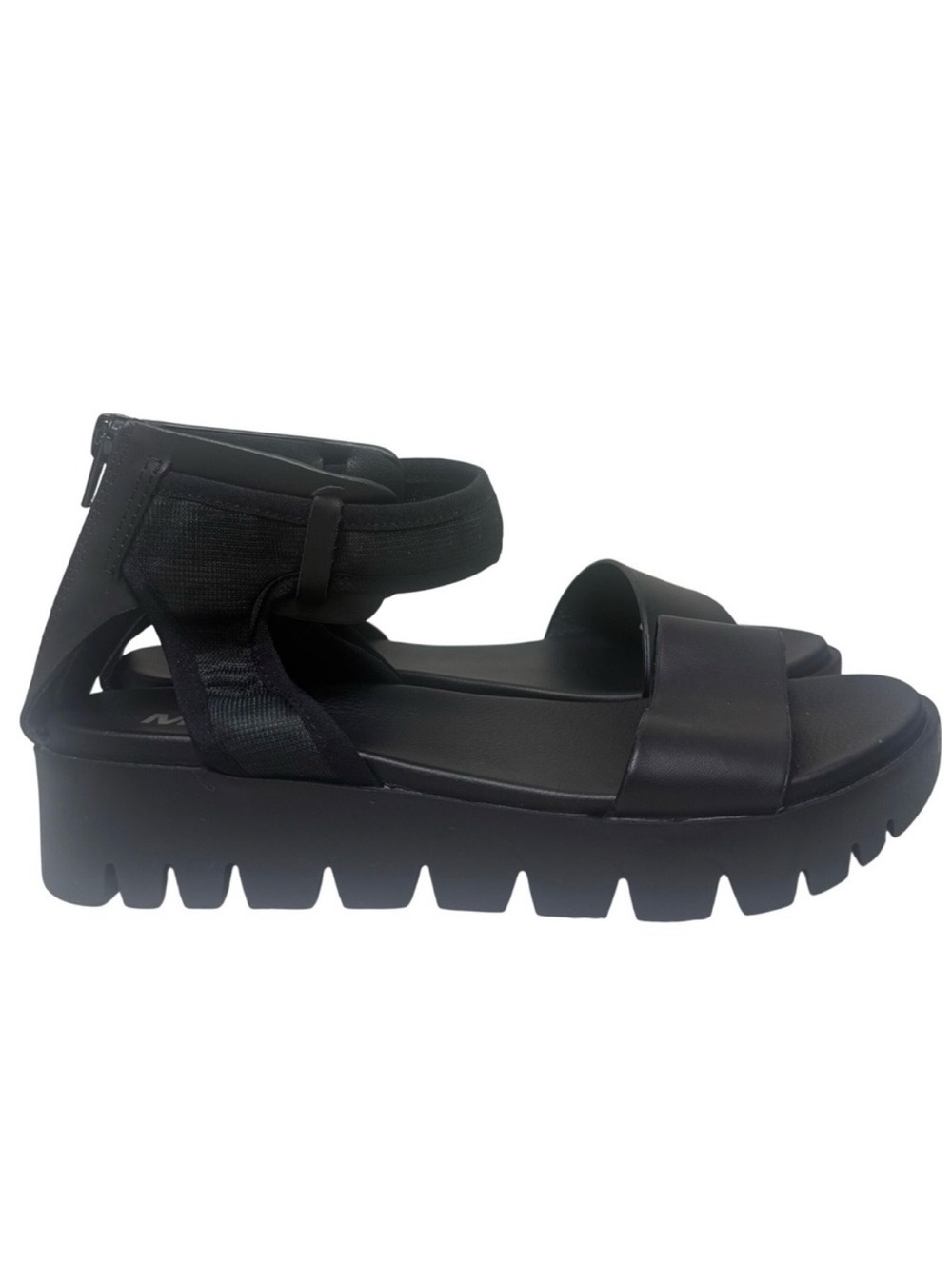 Platform Sandals Womens Lug Sole Black Chunky Shoes Size 7 Y2K Goth Whimsigoth